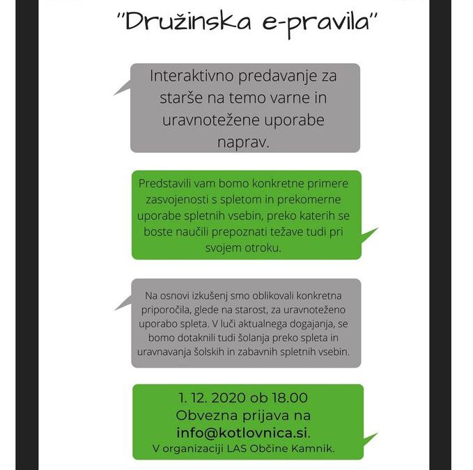 Vabilo na spletno predavanje