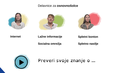 Delavnice za osnovnošolce »Varnost na spletu«